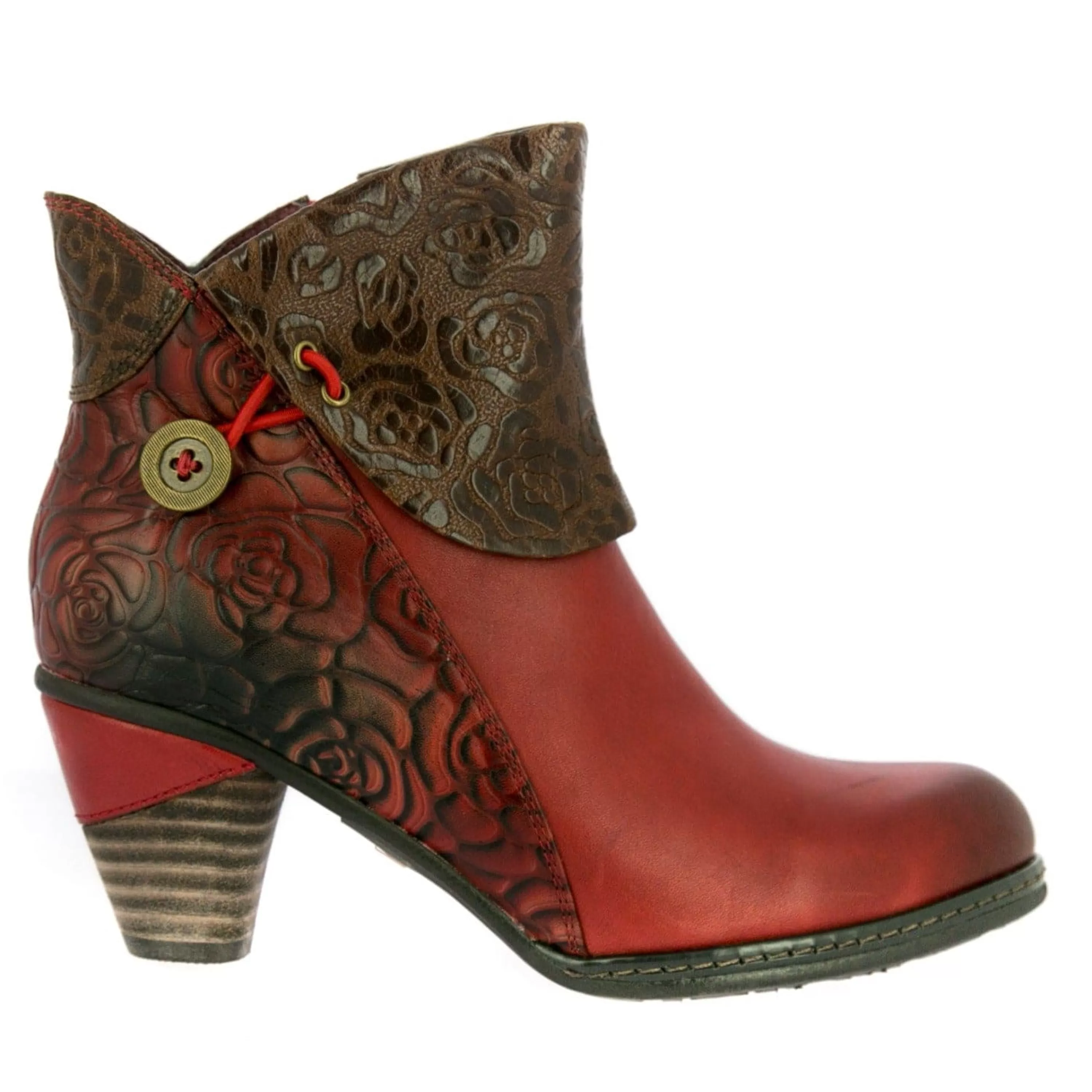 New Laura Vita Bottines - ANAIS 13 Rouge