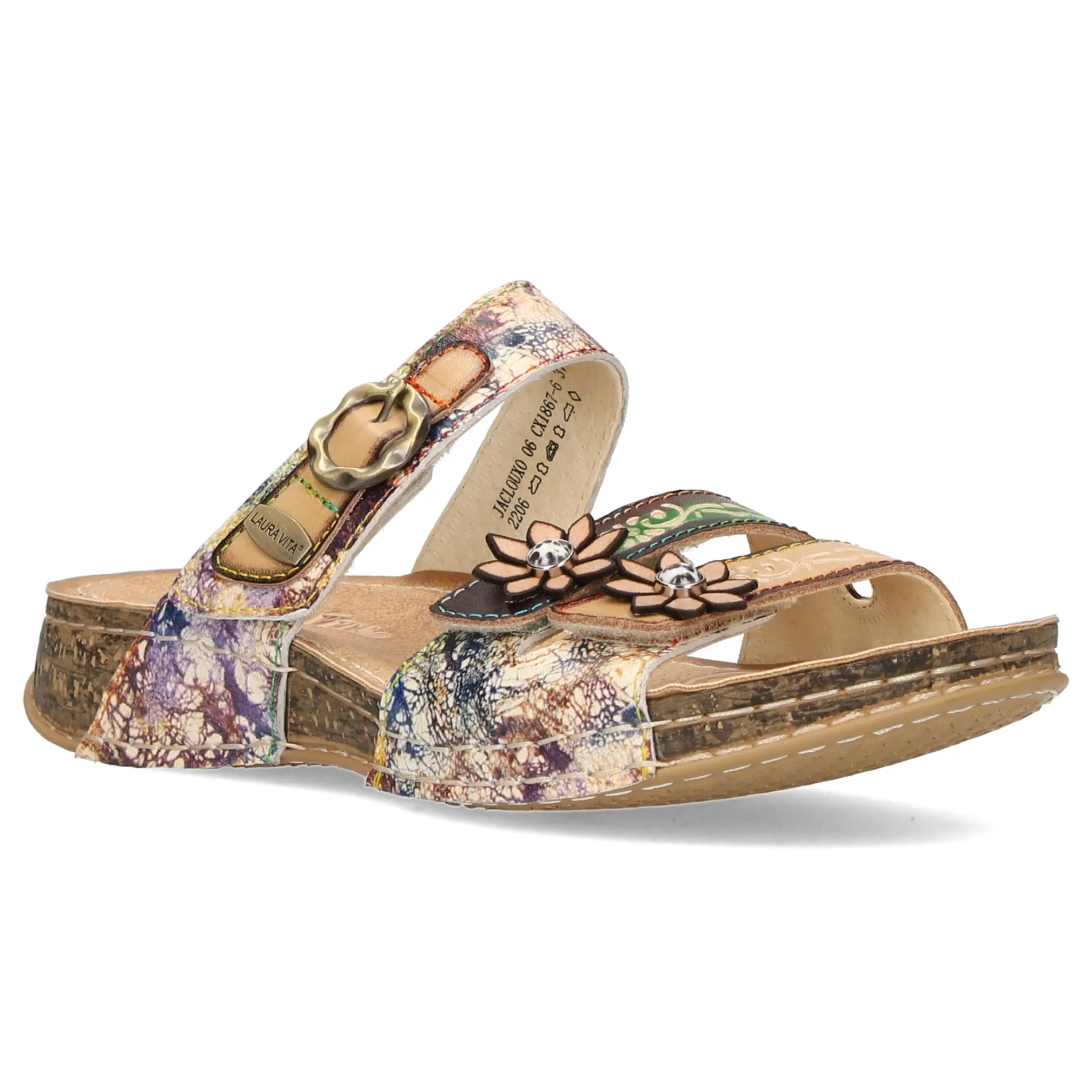 New Laura Vita Mules - JACLOUXO 623 Beige