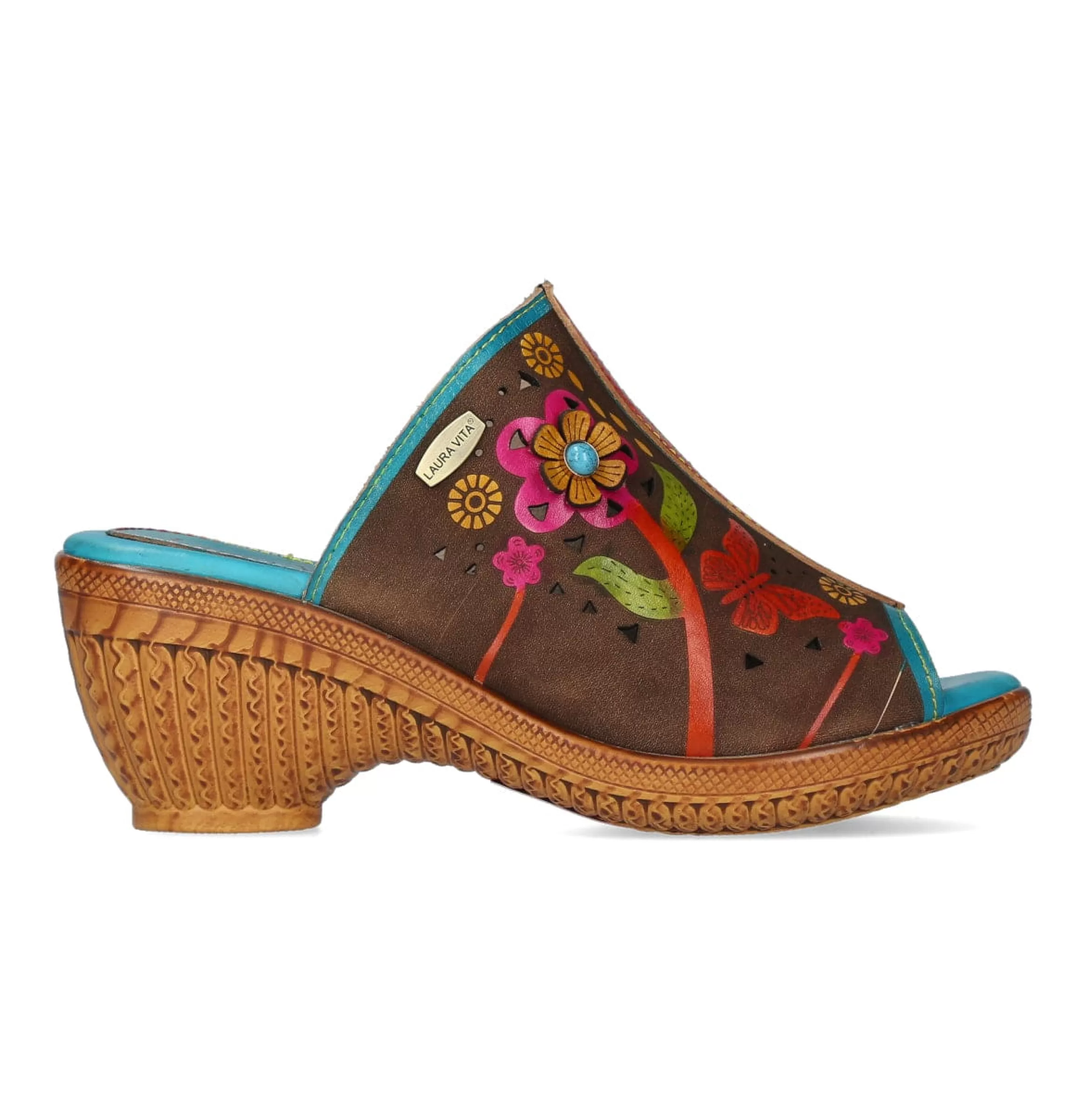 Discount Laura Vita Mules - LESLINEO 05 Turquoise