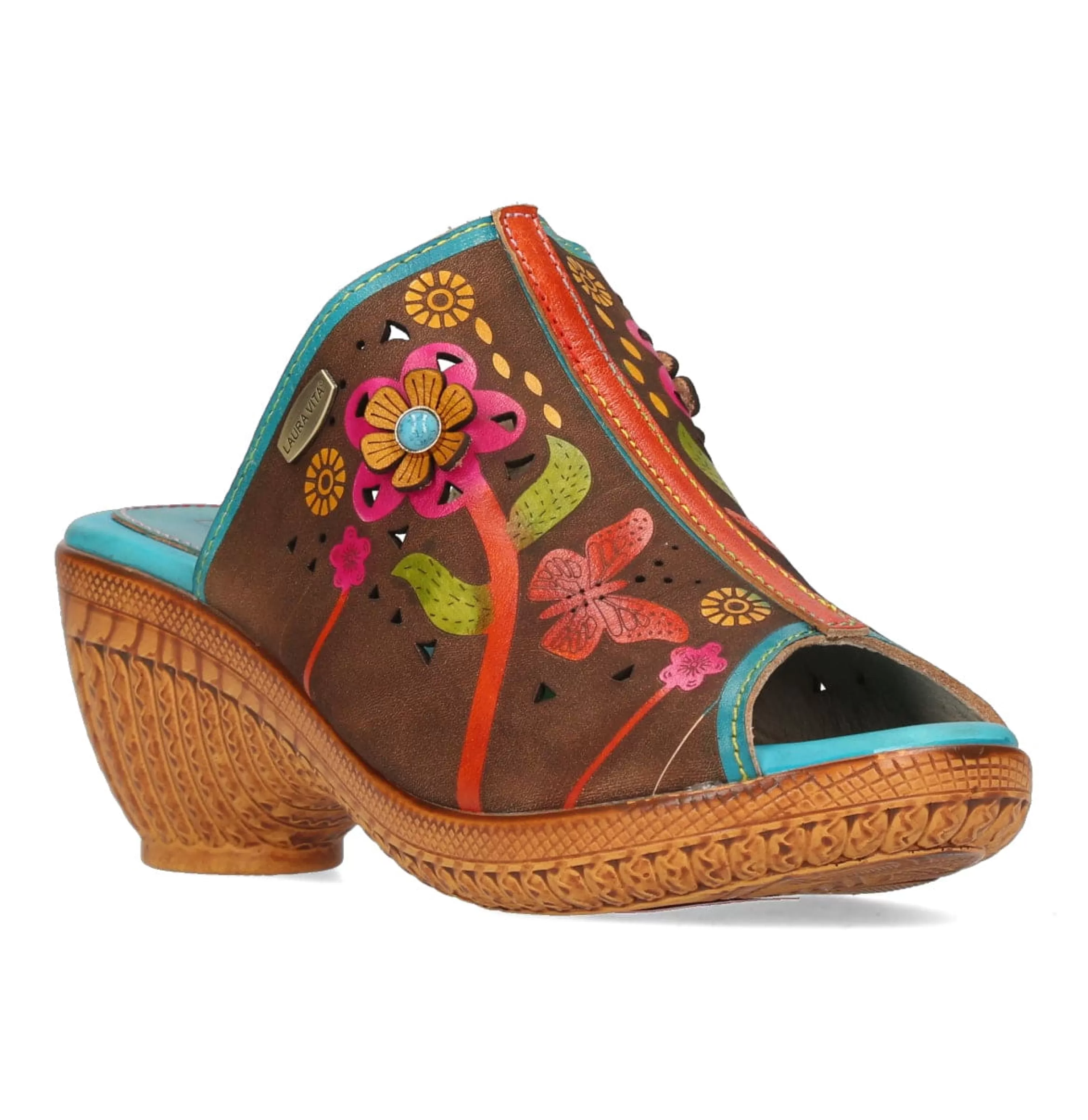 Discount Laura Vita Mules - LESLINEO 05 Turquoise