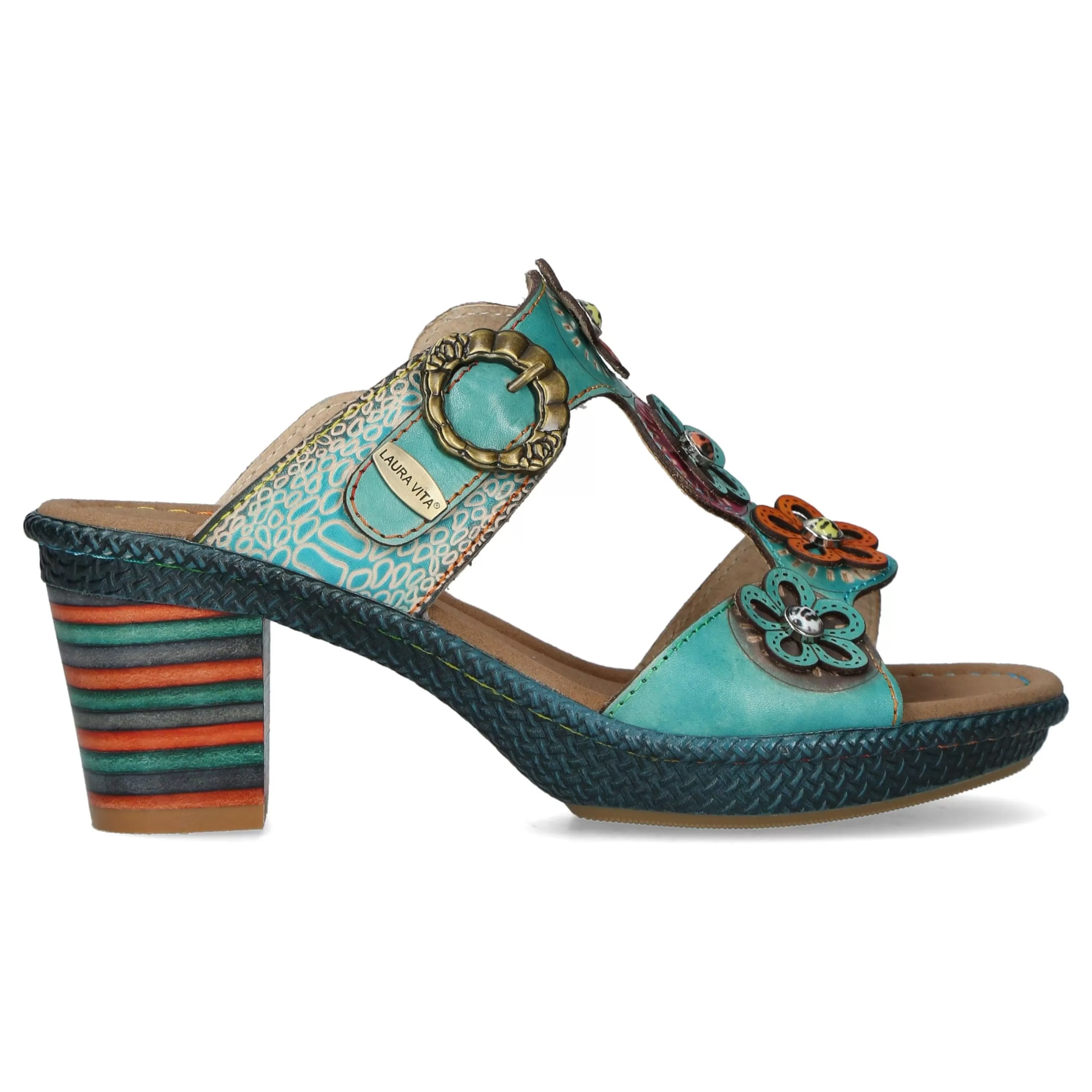 Fashion Laura Vita Mules - NELLAO 06 Turquoise