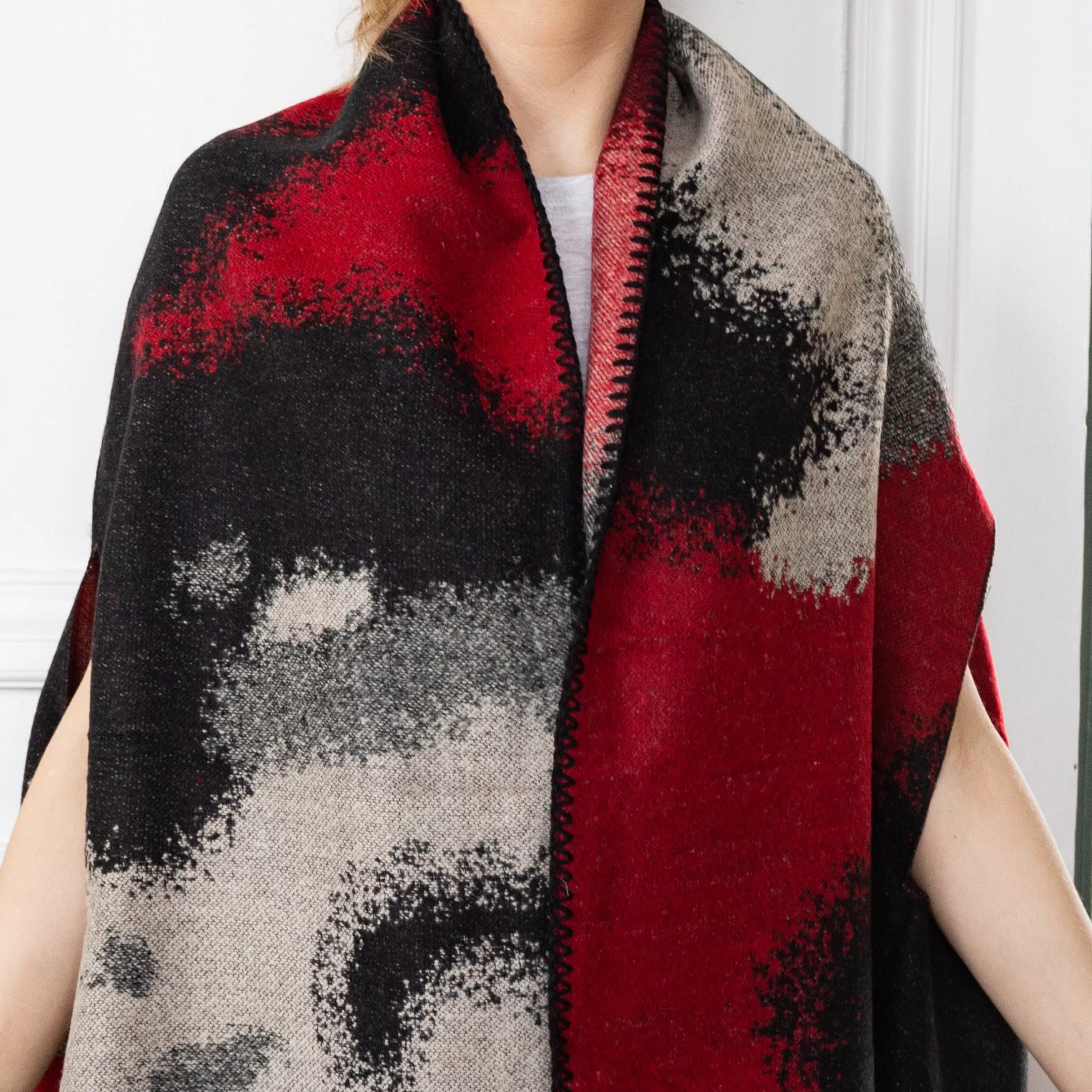 Sale Laura Vita Poncho Encra Bordeaux