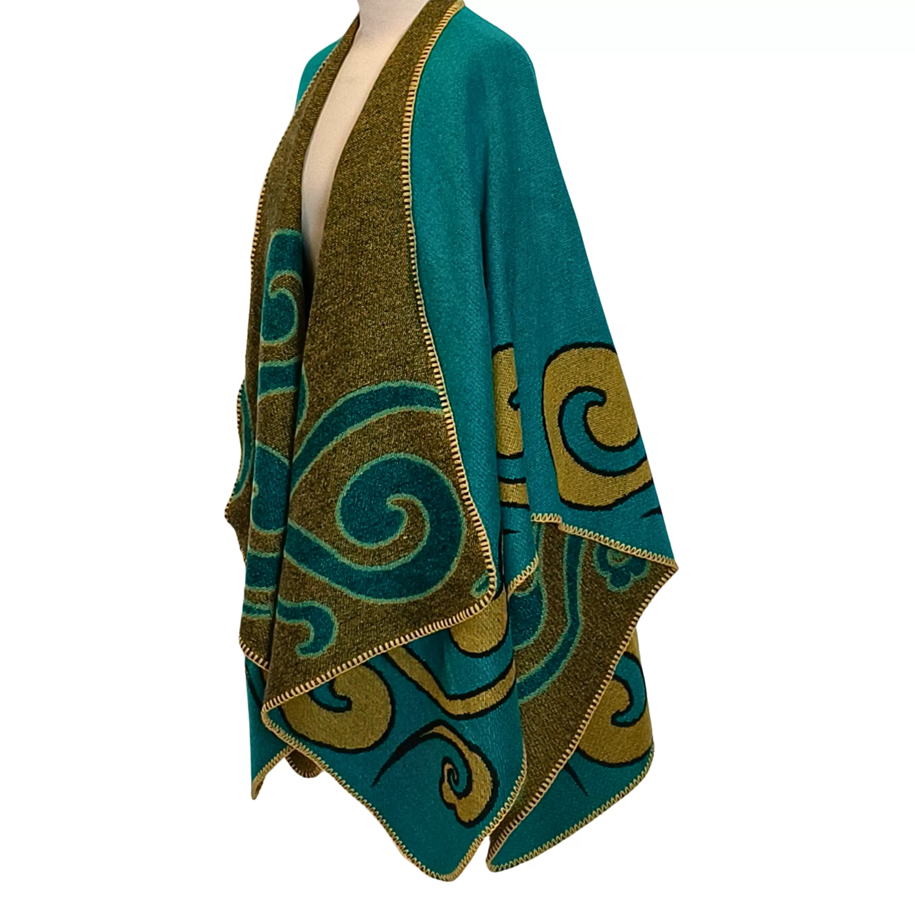 Shop Laura Vita Poncho Spirale