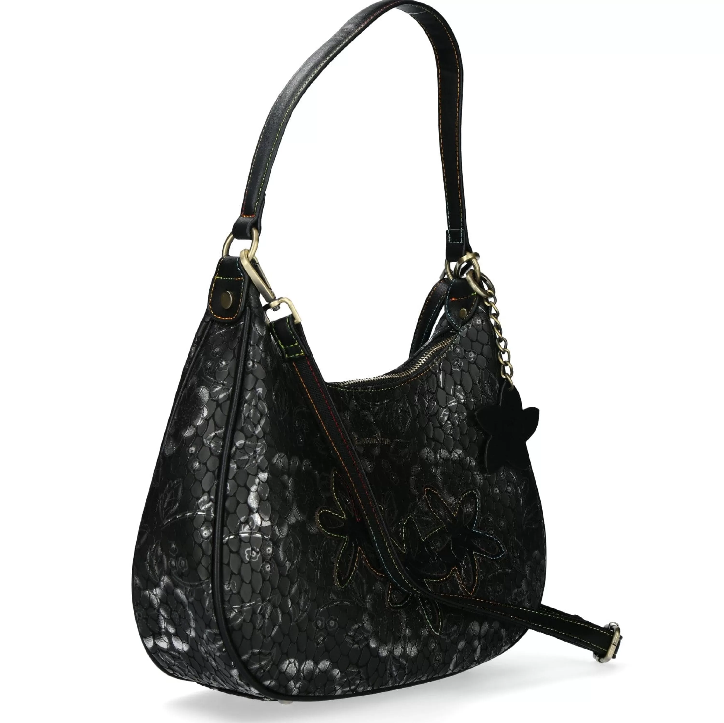 New Laura Vita Sac à main Cuir 4555A Noir